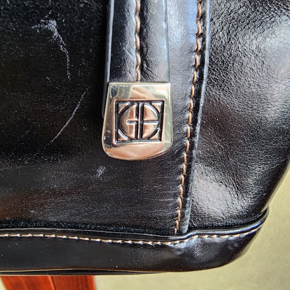 Giani Bernini Black Leather Bag - Picture 5 of 16